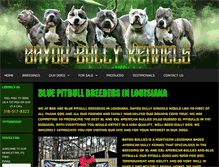 Tablet Screenshot of bayoubullykennels.com